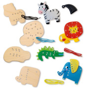 Kreativní navlékací sada Džungle se zvířátky