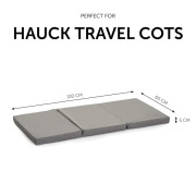 Skládací matrace Hauck 120 x 60 cm grey