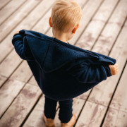 Merino dětská fleecová bunda granátová Eevi
