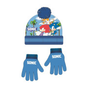 Sada čepice + rukavice Sonic