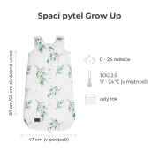 Spací rostoucí pytel 0 - 24 měsíců Sleepee Grow Up
