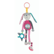 Plyšová hračka s úchytem na dudlík Zajíček Canpol