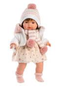 LOLA 38568 Llorens - realistická panenka se zvuky a látkovým tělem - 38 cm