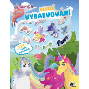 Veselé vybarvování se super samolepkami Jednorožci