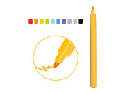 Fixy s tenkým hrotem 10 ks Djeco