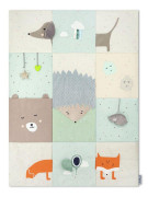 Hrací deka MoMi VOLPI patchwork 2. JAKOST