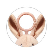 Závěsná senzorická hračka Rabbit Karo pro miminko – chrastítko a kousátko BabyOno