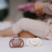 Dudlíky silikonové symetrické 18 m+, 2 ks BabyOno