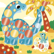 My arts&crafts Mini Třpytivé kulaté nálepky Tygr a kamarádi od 3 let Janod