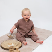 Dětská mušelínová košile Luca Brown Esito