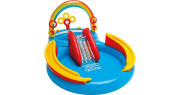 Dětské Hrací centrum Duha Rainbow Ring Play Center 297x193x135 cm Intex 57453
