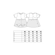 Body šaty tenké KR Outlast® UPF 50+ tm.starorůžové vlaštovky Little Angel