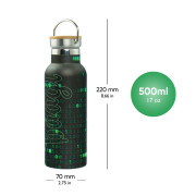 Termoláhev s bambusovým víčkem 500 ml Baagl