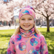 Jarní čepice Disko koule - růžová Esito