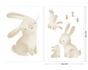 Samolepky na zeď Baby Bunny Little Dutch