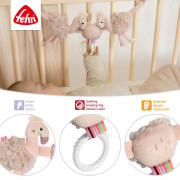 Řetěz na kočárek plameňák, Pink Baby Fehn