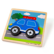 Vkládací puzzle Auto Bigjigs Toys