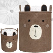 Koš na hračky XL se šňůrkou, skládací bavlněný / 63 l Sipo 