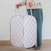 Skládací úložný koš Recycled Checkerboard Beige 3 SPROUTS