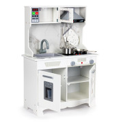 Velká dřevěná kuchyňka pro děti se světly a zvuky + příslušenství