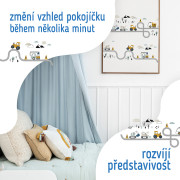 Nástěnné samolepky do dětského pokoje, Tractors on street Sipo