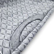 Šaty mikinové šedý melír vzor lesk Little Angel 