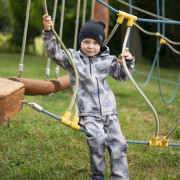 Rostoucí softshellové kalhoty Dino dobrodruh Esito, šedá