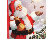 Vánoční dárková taška s glitry 32 x 26 x 10 cm Santa 8