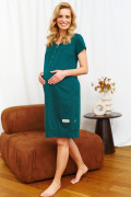 Těhotenská a kojící noční košile tunika Emerald Doctor Nap