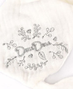 Dárková sada Plyšový medvídek s úchytem na dudlík a dečkou šedý 20 cm Doudou 