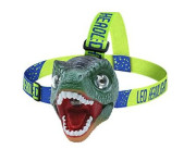 LED čelová svítilna se zvukem Oxe Tyranosaurus rex