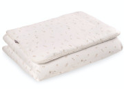 Dětské povlečení do postýlky 100 x 135 cm bavlněný satén Drobné květy Infantilo 