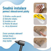 Ochrana rohů a hran transparentní L-profil sada 12ks Sipo