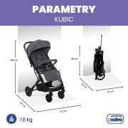 Kubic 2 cestovní kočárek 0 m - 22 kg Asalvo