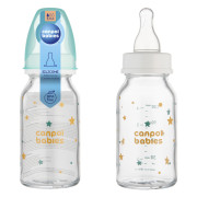 Canpol babies Lahev skleněná s úzkým hrdlem Toys 120 ml