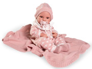 Realistická panenka miminko s celovinylovým tělem 42 cm Erika 50418 Antonio Juan