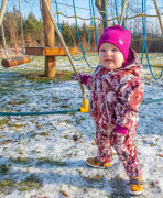 Dětská softshellová kombinéza s fleecem, Flowers Esito