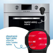 Bezpečnostní zámek na dvířka trouby, odolný proti teplu 1 ks Sipo