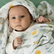 Sada plen bambusová mušelínová 3 ks Moussy 68 x 68 cm Petite&Mars