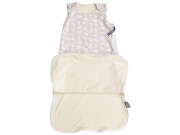 Merino spací pytel se zipem na boku, zajíc béžový