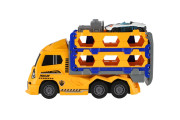 Auto kamion přepravník + auto 2 ks 22 cm na setrvačník
