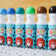 Barvy v tubě Smývatelné 12 ks s omalovánkami Tookyland