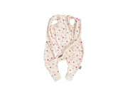 Letní bio spací pytel s nožičkami fuchsiové hvězdičky Kaarsgaren 