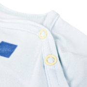 Overal tenký krátký Tisk Outlast® UPF 50+ bleděmodrá kostičky Little Angel 