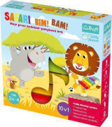 Safari Bim! Bam! hudebně-pohybová hra 10v1 + velký dřevěný xylofon