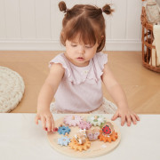 Dřevěná ozubená kolečka zahrada