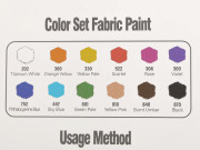 Barvy na textil 12 barev