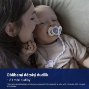 Dudlík svítící silikonový dynamický Night & Day 0 - 6 m, 2 ks Lovi