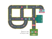 Gigant puzzle Závodní dráha Crazy Motors 26 ks Djeco