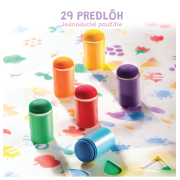 Kreativní kniha Malování prsty s razítky Jarmelo